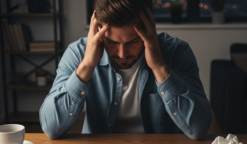 休職か退職か決断できない男性