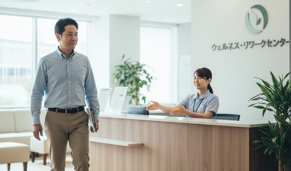 正しいリワーク施設を選んだ男性