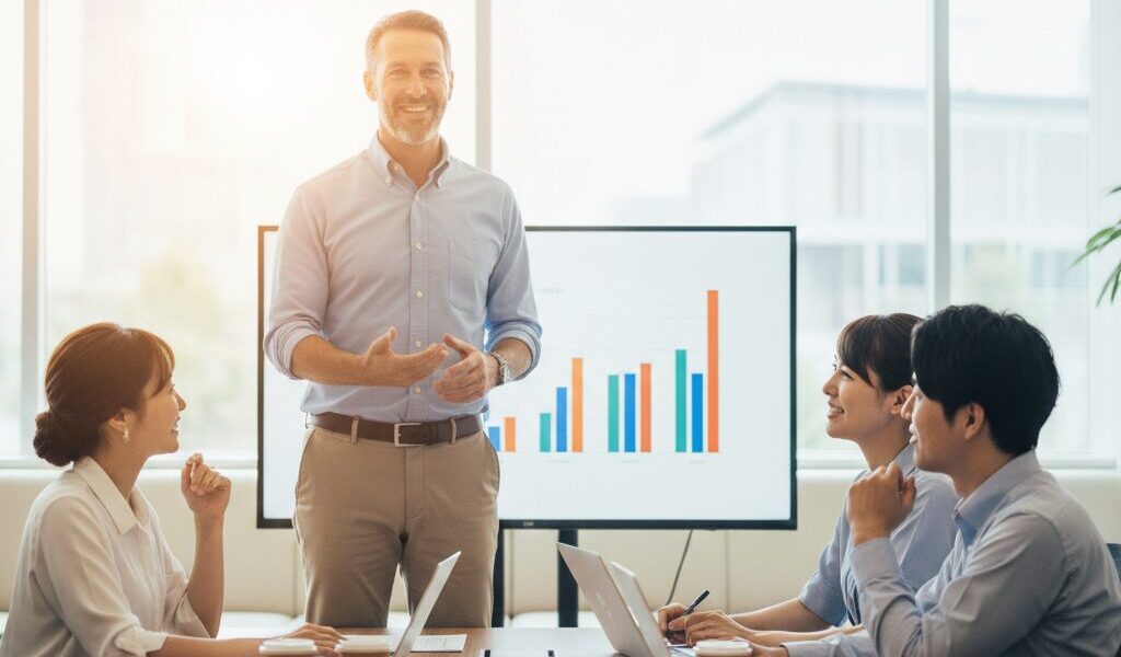 気力あふれる男性