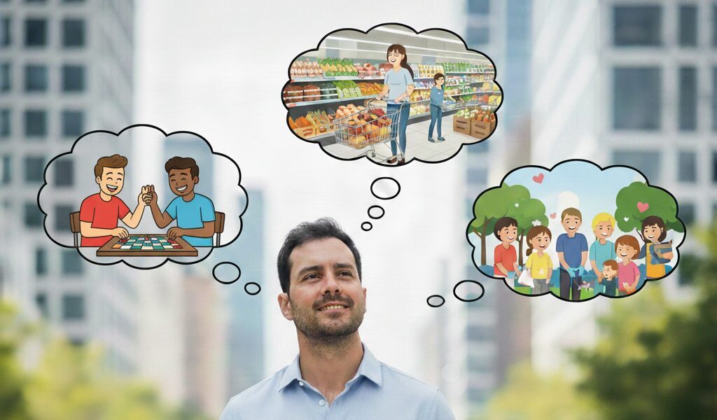 うつ回復期にやってよかったこと3つを考える男性